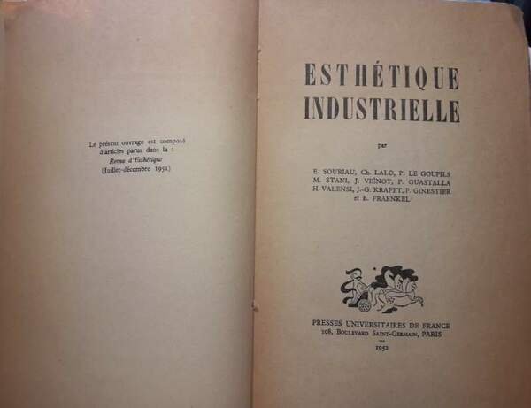 ESTETIQUE INDUSTRIELLE( 1952)