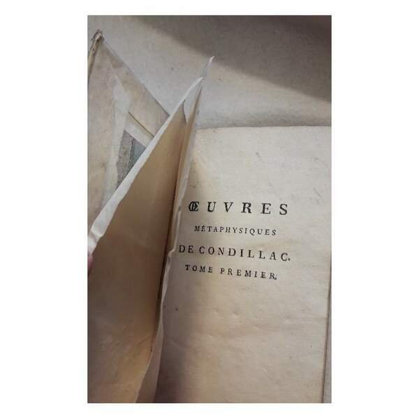 OEUVRES METAPHISIQUES DE CONDILLAC-4 TOMI-(3 VOLL.) (1802)