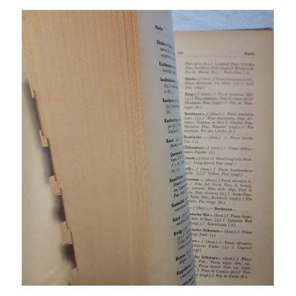 VOCABOLARIO TECNICO E COMMERCIALE DEL LEGNO( 1957)