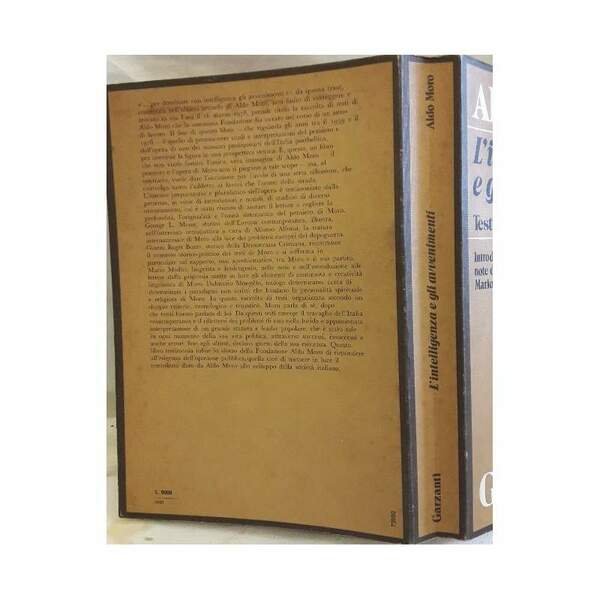 ALDO MORO- L'INTELLIGENZA E GLI AVVENIMENTI-TESTI 1959-1978(1980)