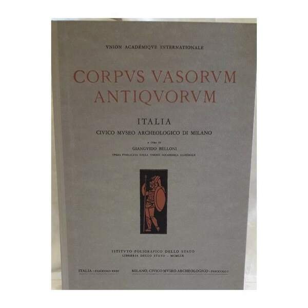 CORPUS VASORUM ANTIQUORUM-ITALIA-CIVICO MUSEO ARCHEOLOGICO DI MILANO( 1959) | Immagine Gallery 1