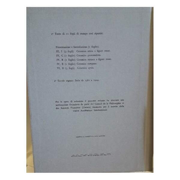 CORPUS VASORUM ANTIQUORUM-ITALIA-CIVICO MUSEO ARCHEOLOGICO DI MILANO( 1959)