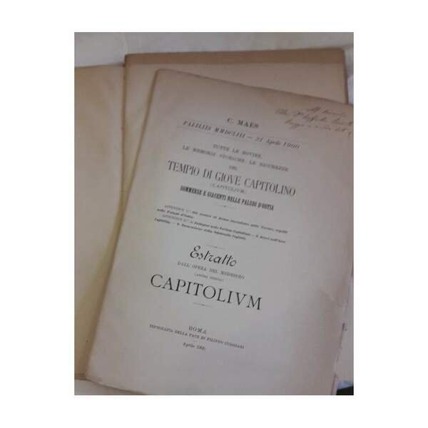 CAPITOLIUM- TUTTE LE ROVINE...TEMPIO DI GIOVE CAPITOLINO....PALUDI D'OSTIA(1900) | Immagine Gallery 3