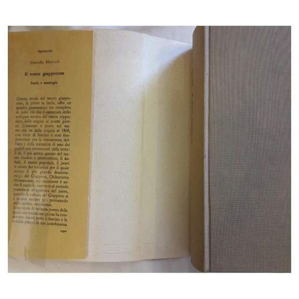 IL TEATRO GIAPPONESE-STORIA E ANTOLOGIA(1962)