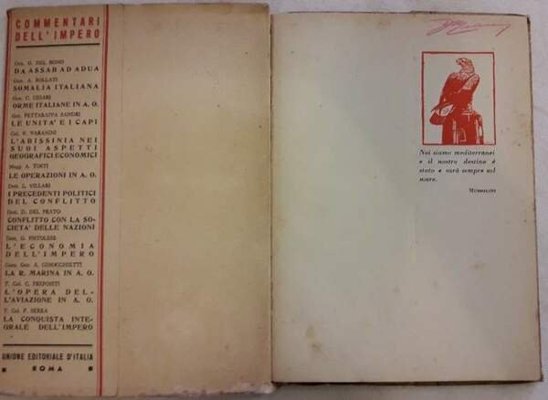 LA REGIA MARINA NELLA CONQUISTA DELL'IMPERO- 1935-XIV 1936-XV(1937)