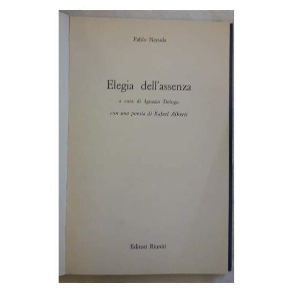 ELEGIA DELL'ASSENZA(1973)