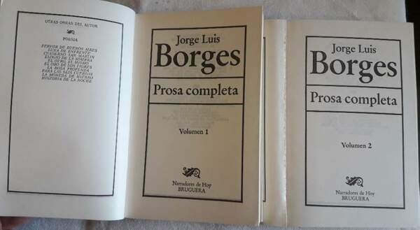 BORGES-PROSA COMPLETA-2 VOLL. (1980)