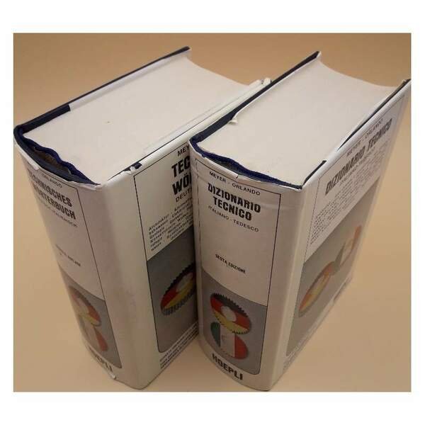 DIZIONARI TECNICO ITALIANO TEDESCO/TECHNISCHES WORTERBUCH DEUTSCH-ITALIENISCH-2 VOLL.(1981)