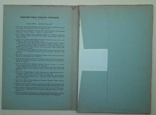 I MANOSCRITTI PANCIATICHIANI- VII - VOL I PREFAZIONE E INDICI( …