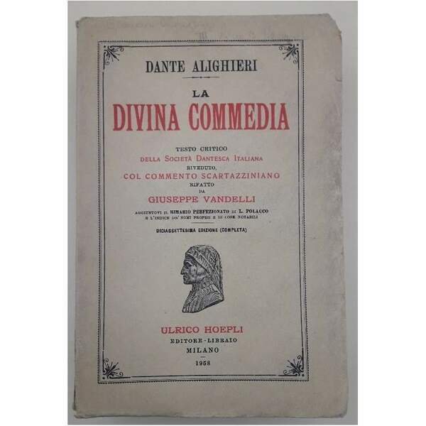 DANTE ALIGHIERI-LA DIVINA COMMEDIA-TESTO CRITICO DELLA SOCIETA' DANTESCA ITALIANA(1958)