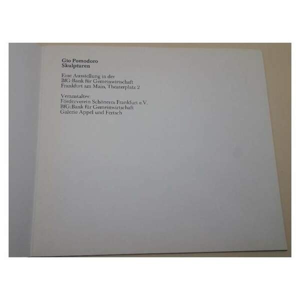 GIO POMODORO-SCULPTUREN(1983)