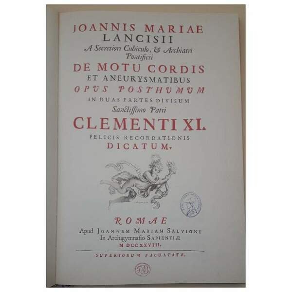 DE MOTU CORDIS(COPIA ANASTATICA SULL' EDIZIONE DEL 1728)(