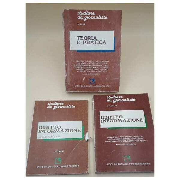 STUDIARE DA GIORNALISTA-3 VOLL.(1988)