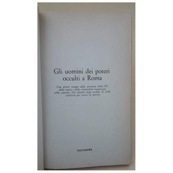 GLI UOMINI DEI POTERI OCCULTI A ROMA(1985)
