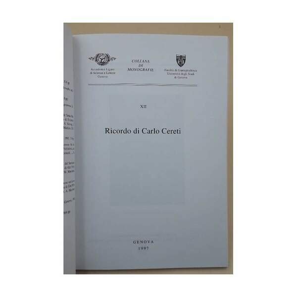 RICORDO DI CARLO CERETI(1996)
