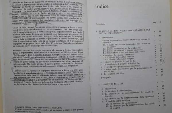 LA PROGETTAZIONE CONCETTUALE DEI DATI(1986)