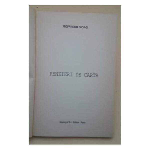PENZIERI DE CARTA(1994)