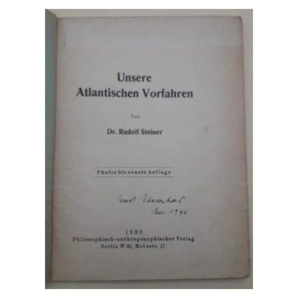 UNSERE ATLANTISCHEN VORFAHREN(1920)