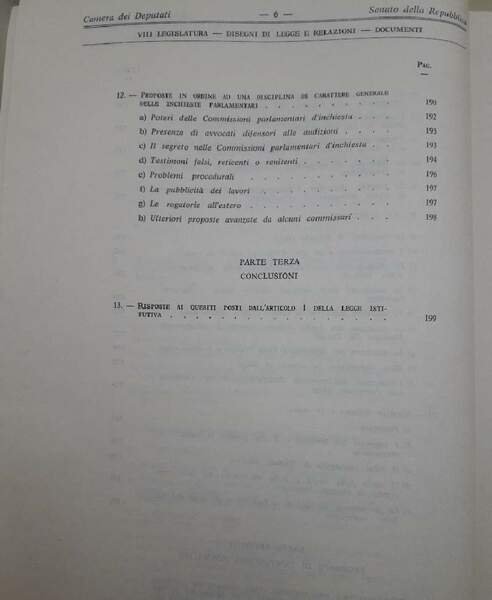 COMMISSIONE PARLAMENTARE D'INCHIESTA SUL CASO SINDONA...(1982)