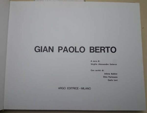 GIAN PAOLO BERTO( 1971)