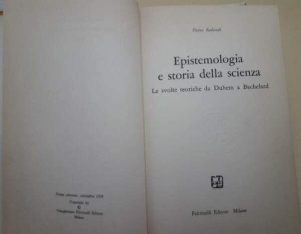 EPISTEMOLOGIA E STORIA DELLA SCIENZA-LE SVOLTE TEORICHE DA DUHEM A …