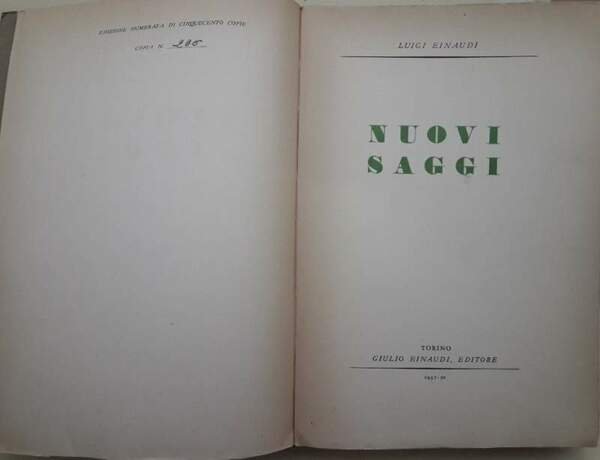 NUOVI SAGGI(1937)