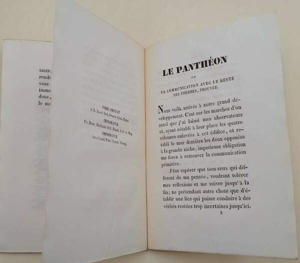 LE PANTHEON RENDU A SON ORIGINE...(1845)
