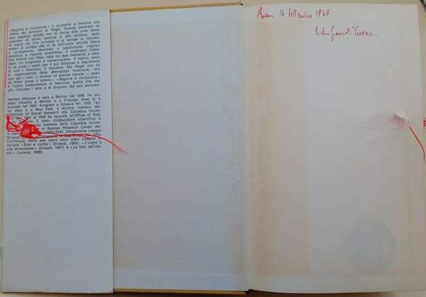 RAGIONE E RIVOLUZIONE-HEGEL E IL SORGERE DELLA "TEORIA SOCIALE"(1968)