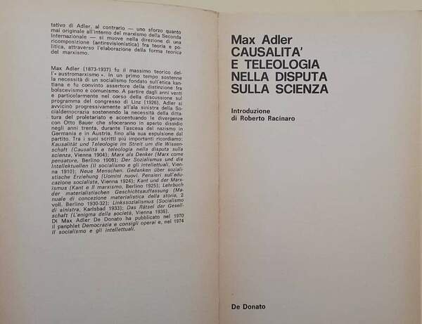 CAUSALITA' E TELEOLOGIA DELLA DISPUTA SULLA SCIENZA(1976)