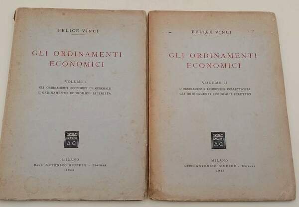 GLI ORDINAMENTI ECONOMICI-2 VOLL.(1944-1945)