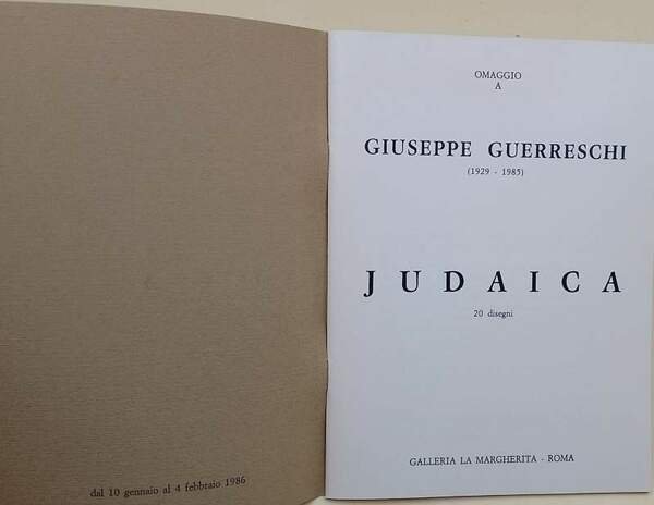 OMAGGIO A GIUSEPPE GUERRESCHI(1929-1985)- JUDAICA 20 DISEGNI(1986)