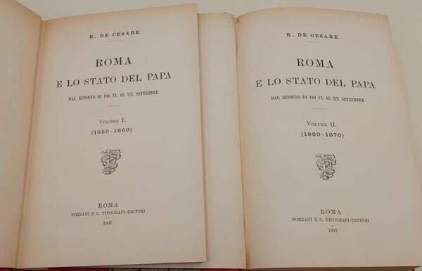 ROMA E LO STATO DEL PAPA DAL RITORNO DI PIO …