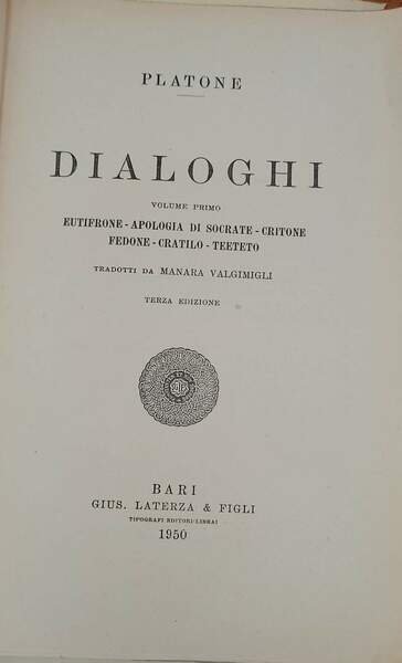 DIALOGHI- voll. I-II-V-VI e VII(1947/50/52/56/57)