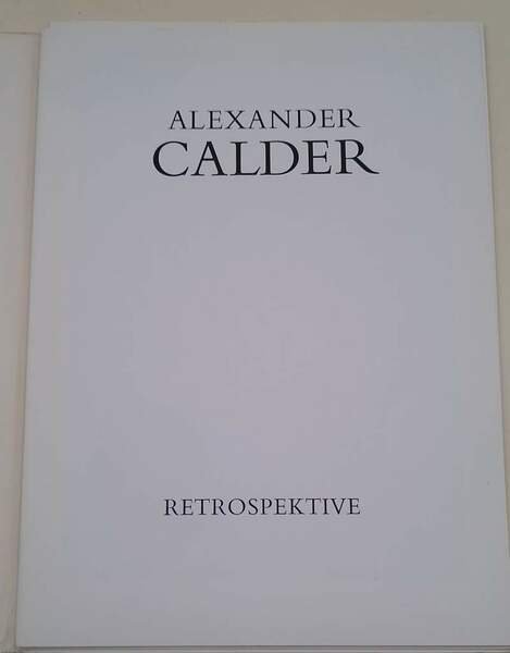 CALDER RETROSPEKTIVE(1973)