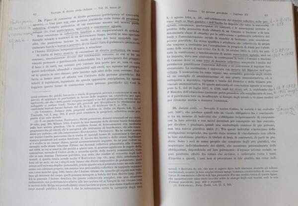 LE PERSONE GIURIDICHE- vol II tomo II( 1938)