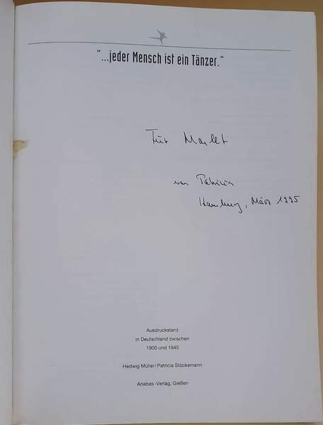 JEDER MENSCH IST EIN TANZER-AUSDRUCKTANZ IN DEUTSCHLAND ZWISCHEN 1900 UND …