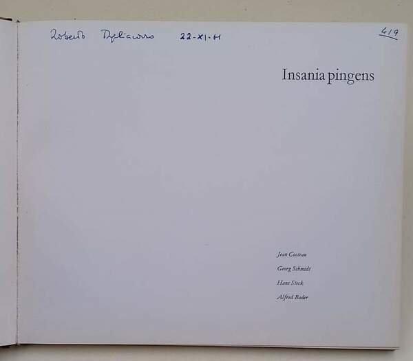 INSANIA PINGENS(1961)