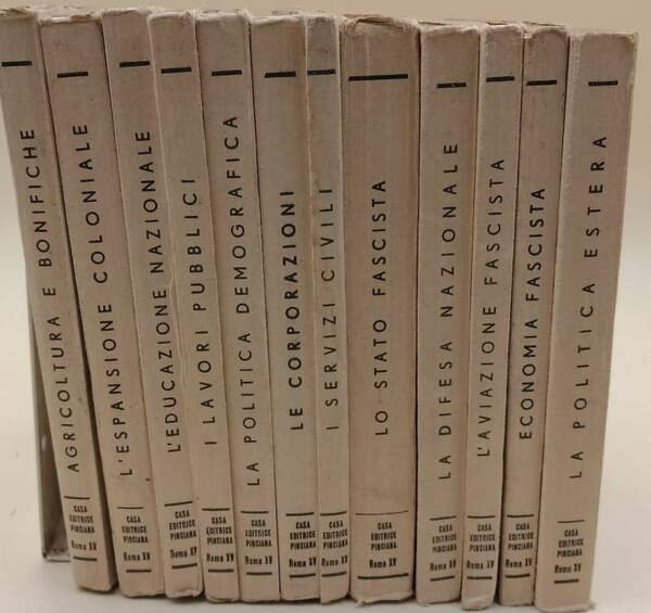 LO STATO FASCISTA...ECC. 12 VOLL(1937)