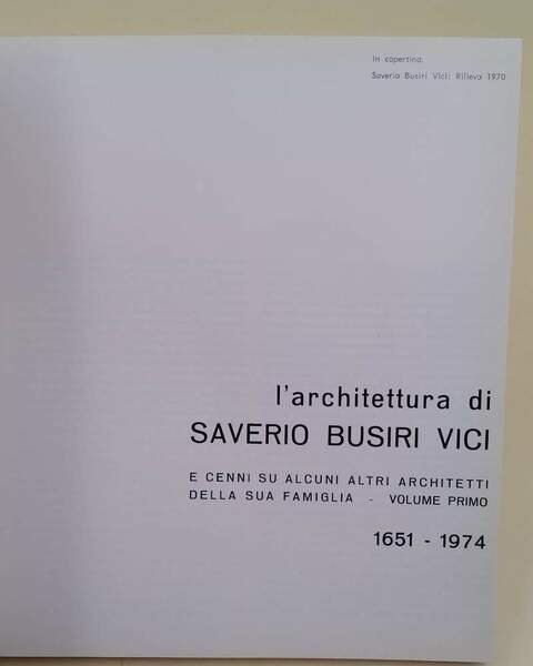 L'ARCHITETTURA DI SAVERIO BUSIRI VICI E CENNI SU ALCUNI ALTRI …