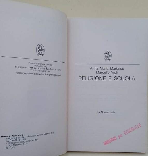 RELIGIONE E SCUOLA (1984)