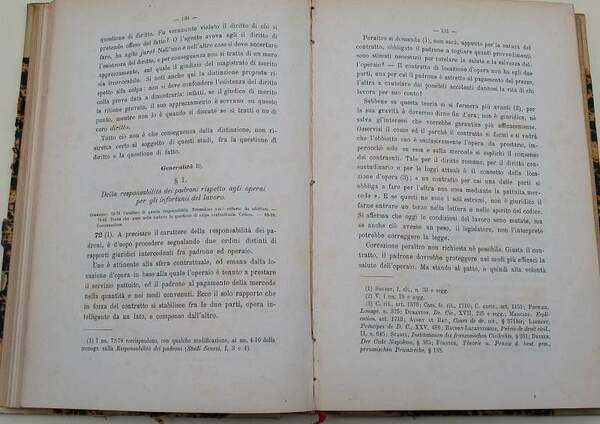 LA COLPA NEL DIRITTO CIVILE ODIERNO-COLPA EXTRA-CONTRATTUALE(AQUILIANA)vol. I( 1886)