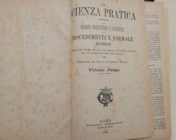LA SCIENZA PRATICA RACCOLTA DI NUOVE INVENZIONI E SCOPERTE DI …