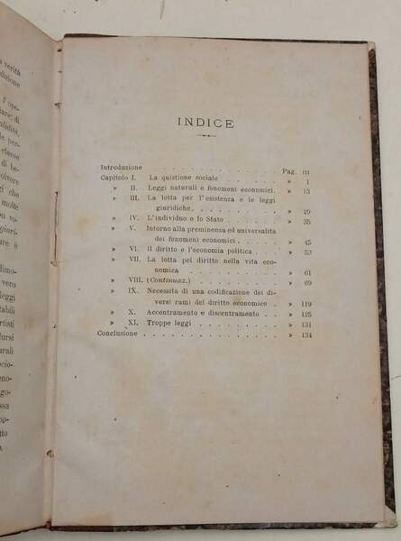 IL DIRITTO NELLA VITA ECONOMICA-SAGGIO DI FILOSOFIA GIURIDICA( 1885)