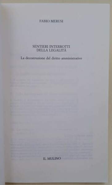 SENTIERI INTERROTTI DELLA LEGALITA' (2007)