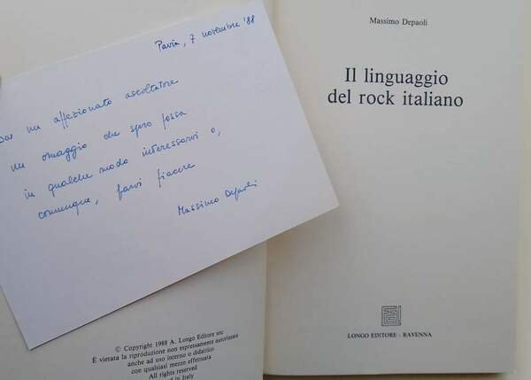 IL LINGUAGGIO DEL ROCK ITALIANO(1988)