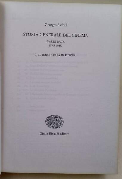 STORIA GENERALE DEL CINEMA (1978)