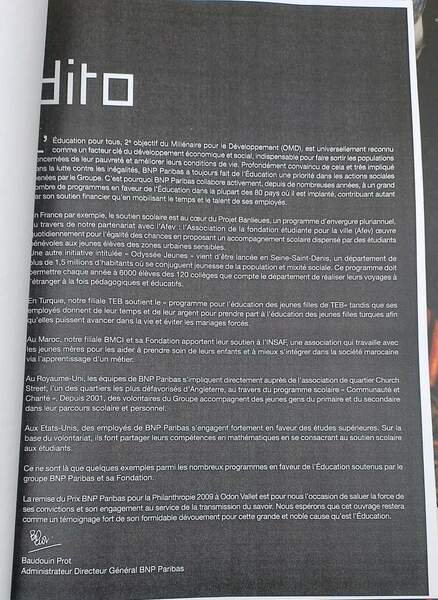 ODON VALLET-BIOGRAPHIE PHILANTROPIQUE( 2010)