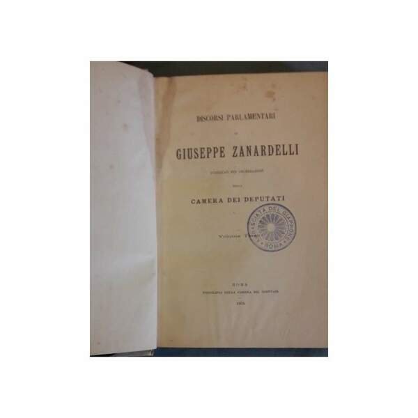 DISCORSI PARLAMENTARI DI G. ZANARDELLI (1905)