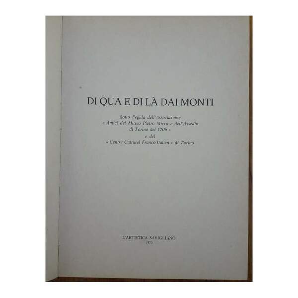 DI QUA E DI LA' DAI MONTI (1973)
