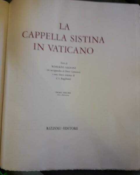 LA CAPPELLA SISTINA IN VATICANO - 2 voll. (1965)